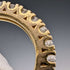 British Vintage Jewelry Sterling Silver Gilt Eternity Ring Ring