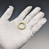British Vintage Jewelry Sterling Silver Gilt Eternity Ring Ring