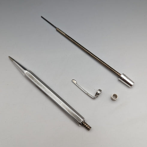 1964 英國復古 Yard O' 紅色純銀六角鉛筆(附盒子)