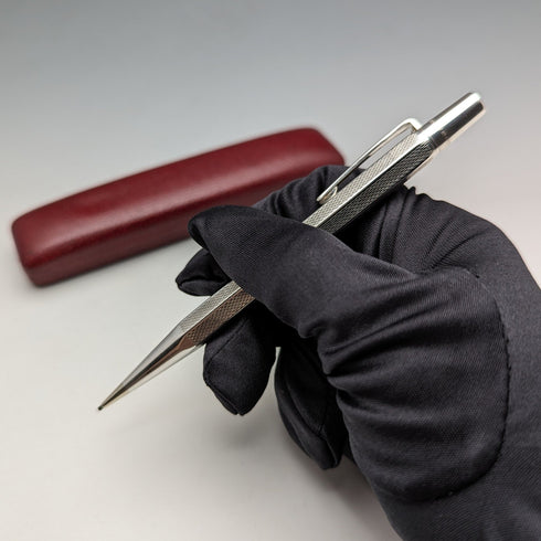 1964 英國復古 Yard O' 紅色純銀六角鉛筆(附盒子)