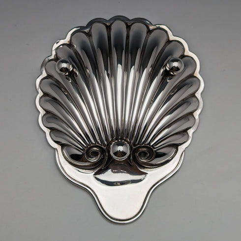 1902 年英國古董純銀貝殼盤 90 克 Arthur Fenwick