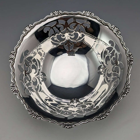 1934 英國復古純銀耳環盤 90 克 Mappin & Webb
