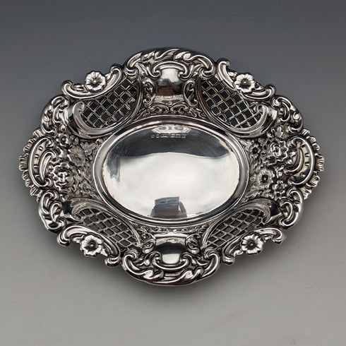 1972 年英國復古純銀浮雕與耳環盤 74 克 A Marston & Co