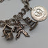 1976 British Vintage Sterling Silver Charm Bracelet 46g