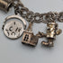1976 British Vintage Sterling Silver Charm Bracelet 46g