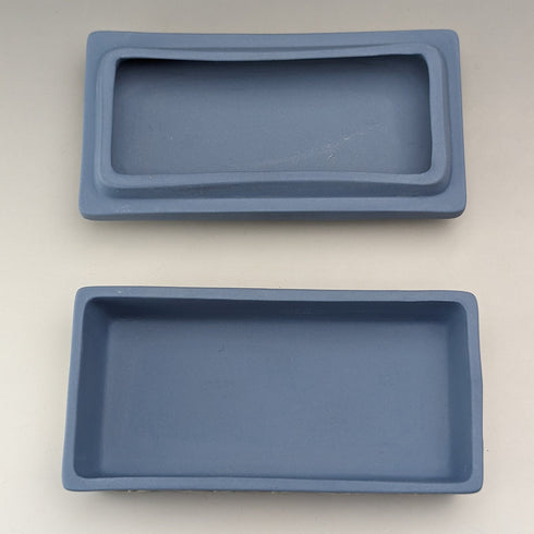 British Vintage Wedgwood Jasperware Rectan Box Accessory Pale Blue
