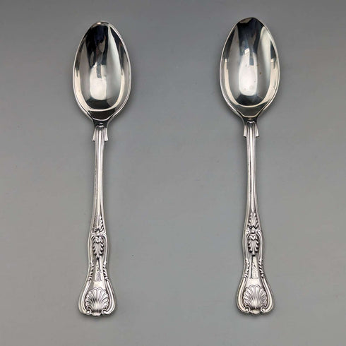 約 1914 年英國古董純銀茶匙一對 Mappin 和 Webb