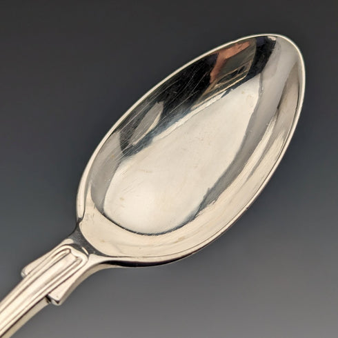 Circa 1914 British Antique Sterling Silver Teaspoon Pair Mappin & Webb