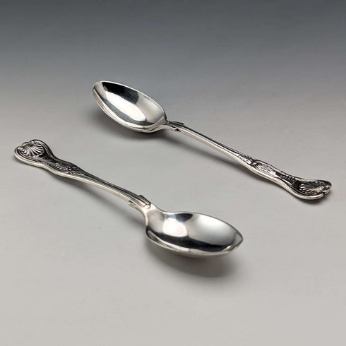 約 1914 年英國古董純銀茶匙一對 Mappin 和 Webb