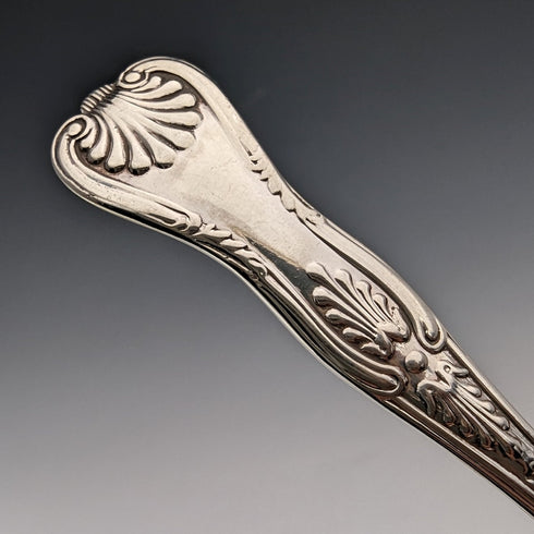 Circa 1914 British Antique Sterling Silver Teaspoon Pair Mappin & Webb