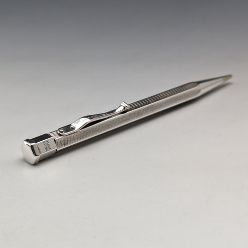 英國復古 Yard O' Red 捲製銀色六角形自動鉛筆(附盒子)