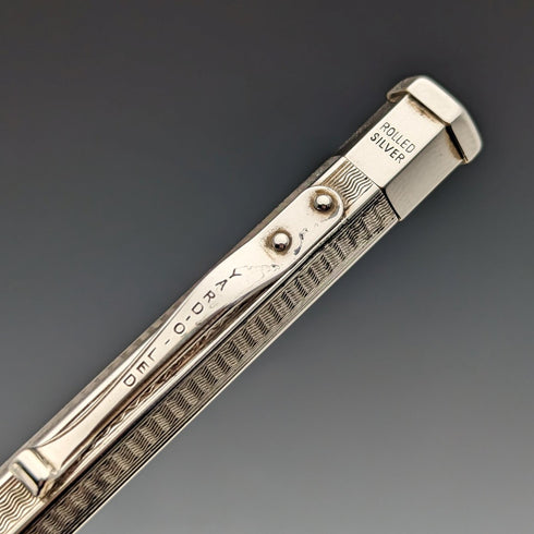 英國復古 Yard O' Red 捲製銀色六角形自動鉛筆(附盒子)