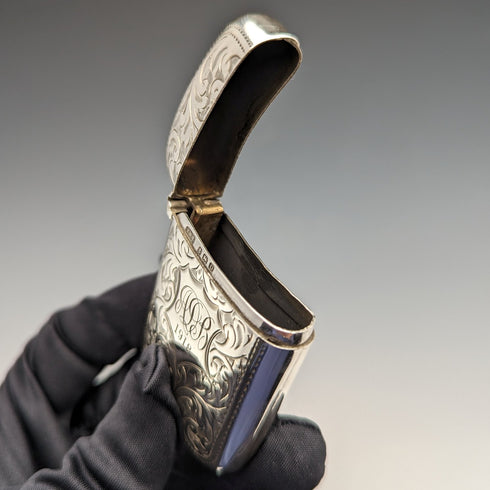 1913年 英国アンティーク 純銀製 ヴェスタケース マッチケース Samuel Levi