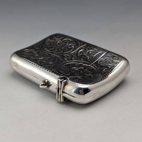 1913年 英国アンティーク 純銀製 ヴェスタケース マッチケース Samuel Levi