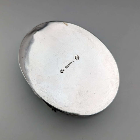 約 1900 年德國古董 800 銀琺瑯裝飾盒 85 克