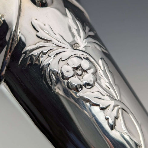 1903 British Antique Sterling Silver Vase Single Flower Vase 134g Henry Matthews