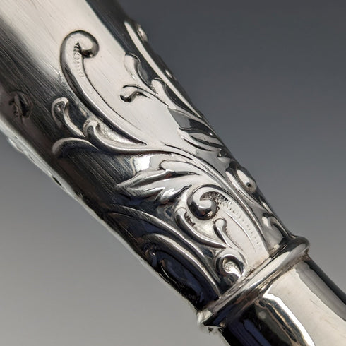 1903 British Antique Sterling Silver Vase Single Flower Vase 134g Henry Matthews