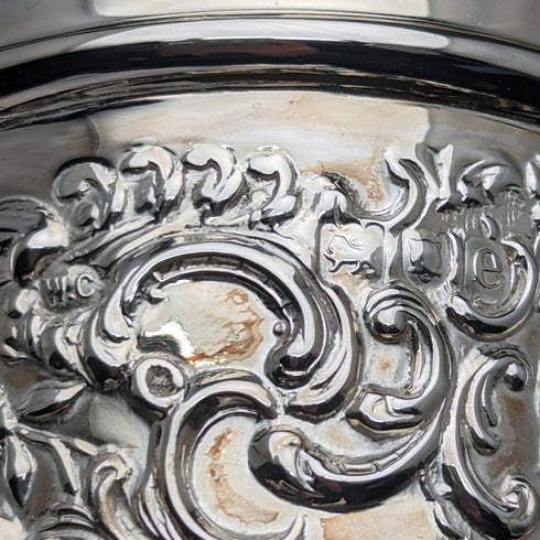 1900 British Antique Sterling Silver Vase Single Flower Vase 146g Comyns of London