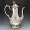 Circa 1880 British Antique Silver Plated Coffee Pot Martin & Hall