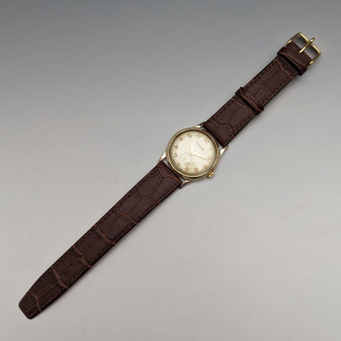 1962 年英國復古 Russell 手錶 K9 純金錶殼,工作狀態良好,木盒裝