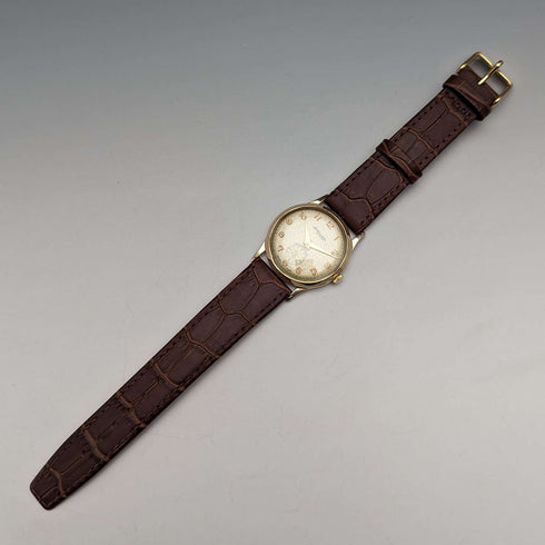 1962 年英國復古 Russell 手錶 K9 純金錶殼,工作狀態良好,木盒裝