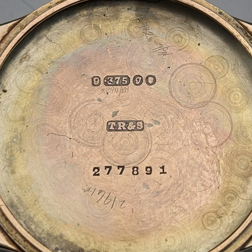 1962 年英國復古 Russell 手錶 K9 純金錶殼,工作狀態良好,木盒裝