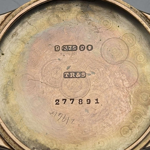 1962 年英國復古 Russell 手錶 K9 純金錶殼,工作狀態良好,木盒裝