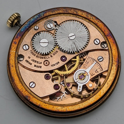 1962 年英國復古 Russell 手錶 K9 純金錶殼,工作狀態良好,木盒裝