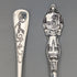 Around 1900 US Antique Sterling Silver Souvenir Spoon x4 Dessert Spoon Size