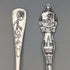 Around 1900 US Antique Sterling Silver Souvenir Spoon x4 Dessert Spoon Size