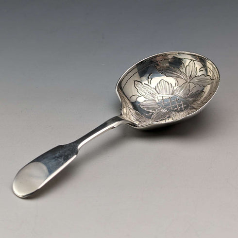 1846 年英國古董純銀茶童勺威廉·羅伯特·史邁利