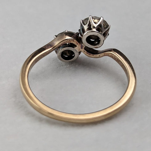 英国ヴィンテージジュエリー K9ゴールド トワエモア リング(13号)指輪