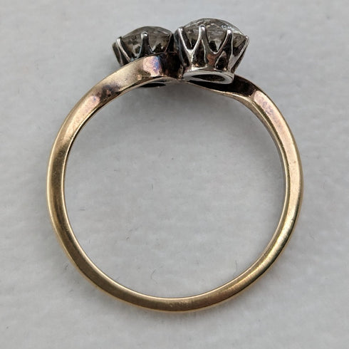 英国ヴィンテージジュエリー K9ゴールド トワエモア リング(13号)指輪