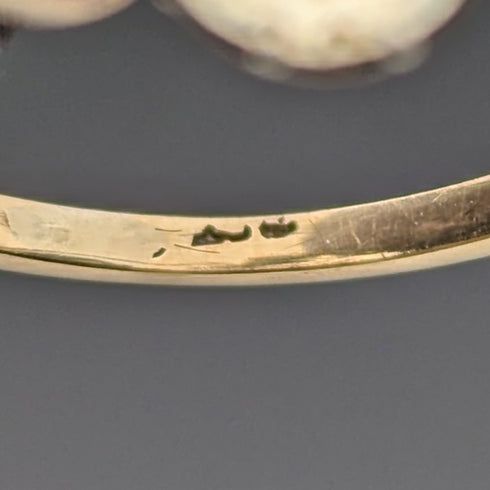 英国ヴィンテージジュエリー K9ゴールド トワエモア リング(13号)指輪