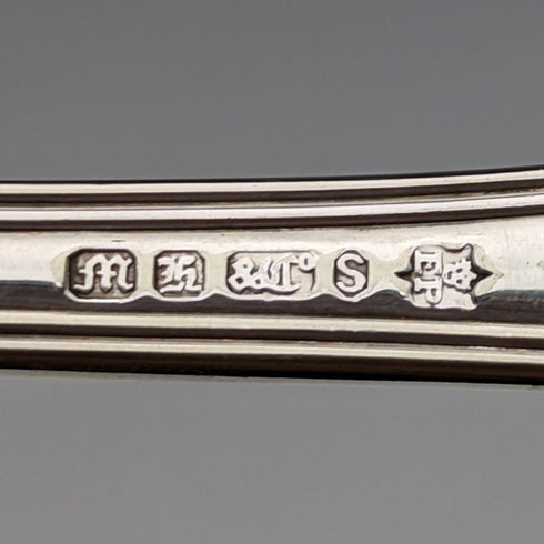 英國古董鍍銀魚菜刀 Martin Hall