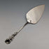 Antique 800 Silver Pastry Server with Rose Sculpture