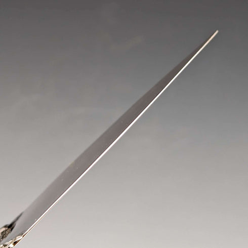 Antique 800 Silver Pastry Server with Rose Sculpture