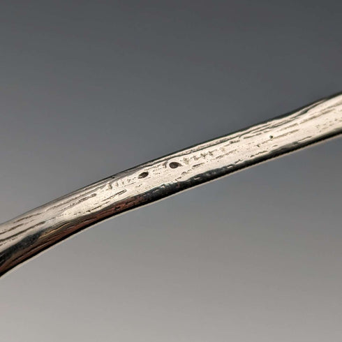 Antique 800 Silver Pastry Server with Rose Sculpture