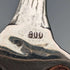 Antique 800 Silver Pastry Server with Rose Sculpture