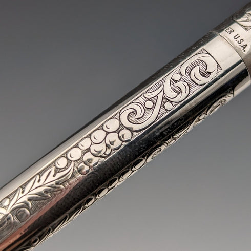 美國復古 Schafer 純銀原子筆帶盒