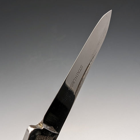 英国ヴィンテージ 樹脂ハンドル ペンナイフ スチールブレードx2 Cox&Sons