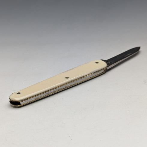 英国ヴィンテージ 樹脂ハンドル ペンナイフ スチールブレードx2 Cox&Sons