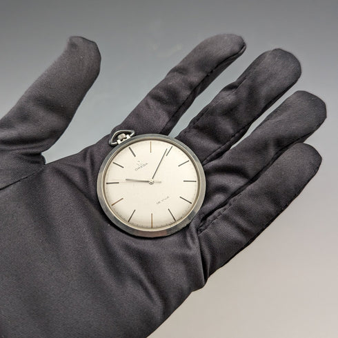 1970年頃 ヴィンテージ オメガ 機械式懐中時計 DeVille 動作良好