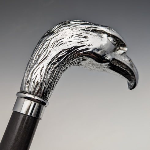 英國復古男士手杖鷹頭手柄黑桿 100 厘米