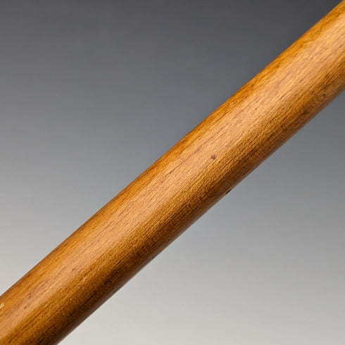 British Antique Men's Cane Chamois Leg Handle Light Brown Shaft 89cm