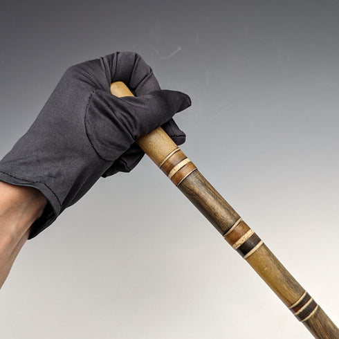 英國古董紳士手杖角和骨頭 86 公分多色軸