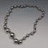 Vintage sterling silver large bead necklace 111g