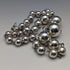 Vintage sterling silver large bead necklace 111g
