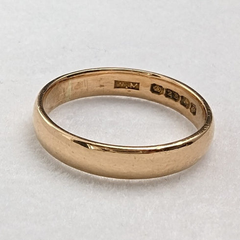 1979 British Vintage Jewelry K22 Gold Ring Ring WM
