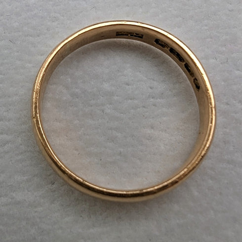 1979 British Vintage Jewelry K22 Gold Ring Ring WM